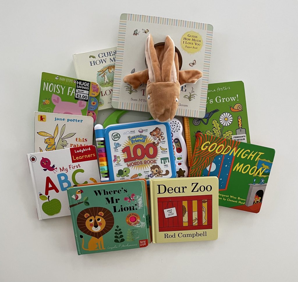 Developmental toys and board books for babies